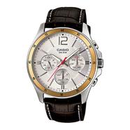 Casio Enticer Chronograph Watch For Men White Dial Edition - MTP-1374L-7AVDF