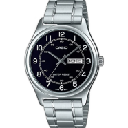 Casio Enticer Day Date Silver Chain Watch - MTP-V006D-1B2UDF