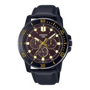 Casio Enticer Multifunction Black Belt Watch - MTP-VD300BL-5EUDF 