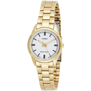 Casio Gold Plated Case SS Band Women's Watch - LTP-V005G-7AUDF