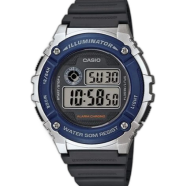 Casio Illuminator Digital Resin Belt Watch - W-216H-2AVDF