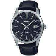 Casio Black Dial Leather Strap Men’s Watch - MTP-VD03L-1AUDF