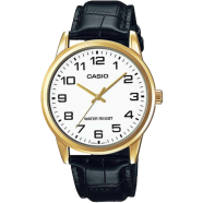 Casio Men's Standard Analog Leather Strap Watch - MTP-V001GL-7BUDF