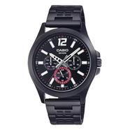 Casio Men’s analog Black Dial Stainless Steel Watch - MTP-E350B-1BVDF