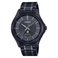Casio Moon Phase Black Dial Watch For Men - MTP-M100B-1AVDF