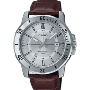 Casio Quartz Leather Steel Men’s Watch - MTP-VD01L-7CVUDF