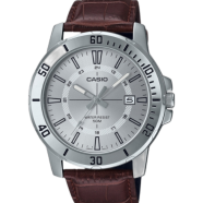 Casio Quartz Leather Steel Men’s Watch - MTP-VD01L-7CVUDF