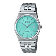 Casio Quartz Stainless Steel Turquoise Dial Unisex Watch - MTP-B145D-2A1VDF