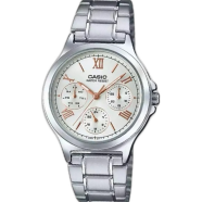 Casio Stainless Steel Analog Dial Watch For Ladies - LTP-V300D-7A2UDF