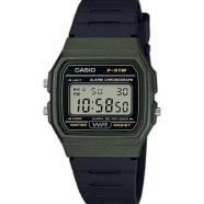 Casio Vintage Digital Resin Belt Watch - F-91WM-3ADF