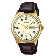 Casio - Watch Analogue Display And Strap Ltp, Brown Band image