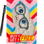 Cat Design Soft Premium Notebook (Free M and G Ball Pen) - NP002