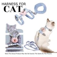 Cat Harness, Adjustable Design Nylon Strap Collar With Leash