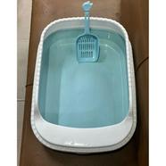 Cat Litter Box Large Blue