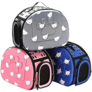 Cat Pattern Dog Carrier Bag Portable Cats Handbag Foldable Travel Bag Puppy Carrying Shoulder Pet Bags