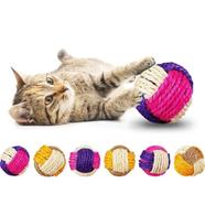 Cat Sisal Ball Colorful Cat Ball Toy Cat Rolling Sisal Ball Toy 1pc