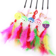 Cat Toy Interactive Feather Bell Cat Teaser Toy