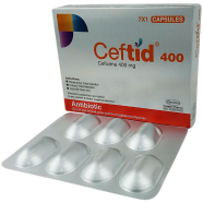 Ceftid 400 mg Capsule 7's Strip icon