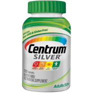 Centrum Silver Multivitamin for Adults 50 Plus Multivitamin/Multimineral Supplement with Vitamin D3, B Vitamins, Calcium and Antioxidants 220 Tablets