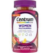 Centrum Women’s Multivitamin Supplement Gummies, Assorted Fruit 100 gummy icon