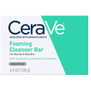 CeraVe Foaming Cleanser Bar Normal To Oily Skin 128 gm