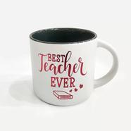 Ceramic Coffee Mug Best Teacher Ash Color - TE158