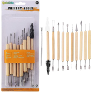 Ceramic Wooden Handle Professional Tools Kit for Clay Pottery Sculpting