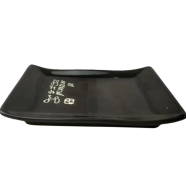 Ceramic tray, Pottery Dessert Dish Black - SW9144