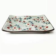 Ceramic tray, Pottery Dessert Dish Floral - SW9144 