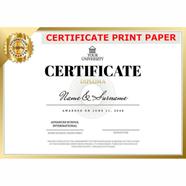Certificate Print Paper 160GM GLOSSY- 20 Pcs