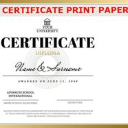 Certificate Print paper (160gsm A4) - 10pcs