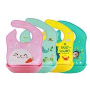 Children'S Waterproof 3D Detachable Bib With Pocket - 1pc