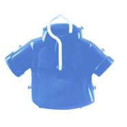 Children Plastic Clothes Drying Hanger - Blue - C000402BU