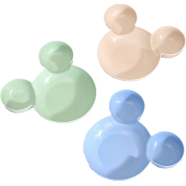 Children's Mickey Bowl With Compartments And Small Plates, Wheat Straw Environmentally Friendly Anti-Scalding Bowl, Children's Tableware icon