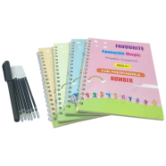 Children's Word Magic Practice Book Procure Mathematics, Numbers, Alphabet, Drawing Invisible for Kids Easy to Use and Maintain (writing_book_4pcsset)Multicolor - 226172355