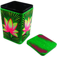 Chintar Khorak Tinbox Green Colour( Shapla Ful Printed)