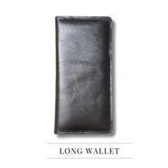 THE MEN's CODE Chocolate Color Leather Long Wallet - For Men/Women - MWL004