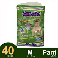 Chu Chu Pants System Baby Diapers (M Size) (6-12kg) (40Pcs) 
