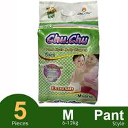 Chu Chu Pants System Baby Diapers (M Size) (6-12kg) (5Pcs) 