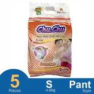 Chu Chu Pants System Baby Diapers (S Size) (4-8kg) (5Pcs) 