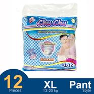 Chu Chu Pants System Baby Diapers (XL Size) (13-20kg) (12Pcs) 