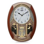 Citiplus– 2927 Classic Musical Pendulum Quartz Wall Clock with Decorative Diamonds – New Copper
