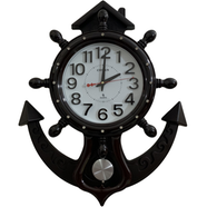 Citisun Vintage Fiber Made Decorative Wall Clock - BLACK-77P