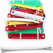 Clamping Strip, Color Binding Clips, Double Hole Simple Binder, 50 Pcs