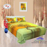 Classical Hometex Digital Panel Bed Sheet - 3466-185