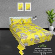 Classical Hometex Reactive Twill Double Bed Sheet - 1601-892
