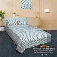 Classical Hometex Reactive Twill Double Bed Sheet - 1601-876