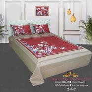 Classical Hometex Reactive Twill Panel Double Bed Sheet - 1684-672