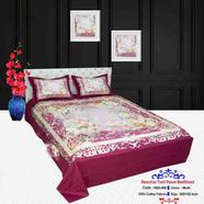 Classical Hometex Reactive Twill Panel Double Bed Sheet - 1684-698