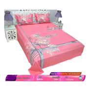 Classical Hometex Reactive Twill Panel Double Bed Sheet - 1684-651